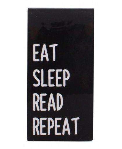 Dresz magnetische boekenlegger Eat, Sleep, Read 9 x 4,5 cm