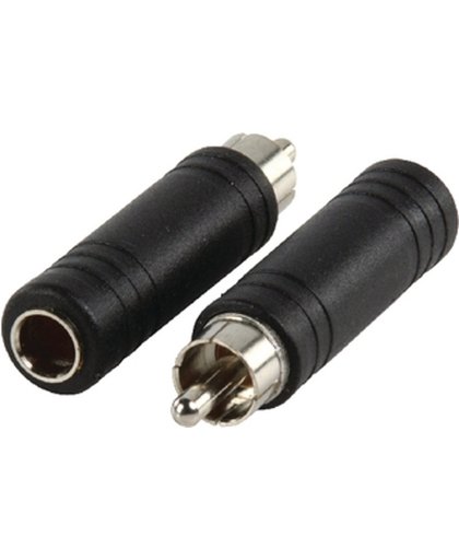 Adapter plug RCA Tulp stekker - 6.3 mm Jack mono kontra stekker