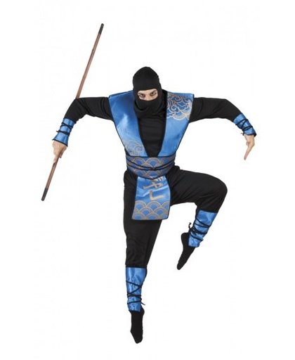 Boland verkleedpak Royal Ninja heren blauw maat 54/56