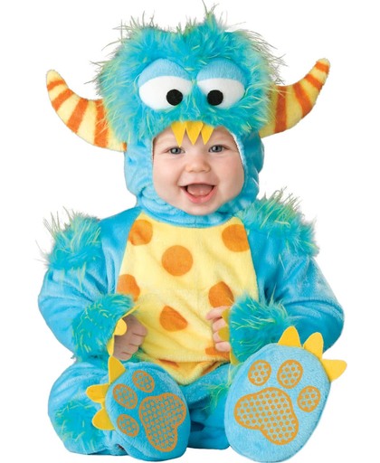 Premium klein monster kostuum voor baby's - Verkleedkleding - Maat 74/80