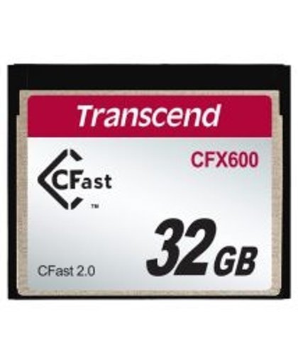 Transcend 32GB CFX600 CFast 2.0 32GB SATA MLC flashgeheugen