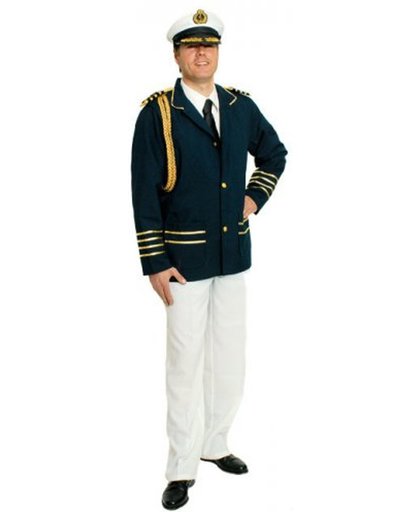Kapitein uniform kostuum voor mannen