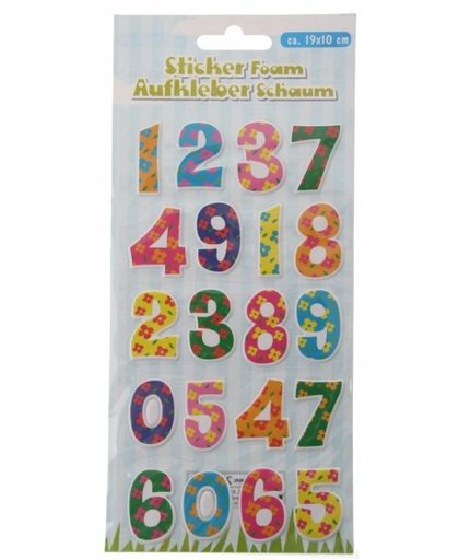 Eddy Toys stickervel letters met 20 schuimstickers