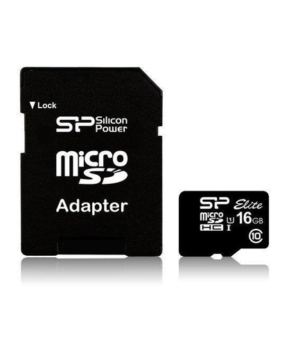Silicon Power Elite 8GB microSDHC UHS-I 8GB MicroSDHC Klasse 10 flashgeheugen