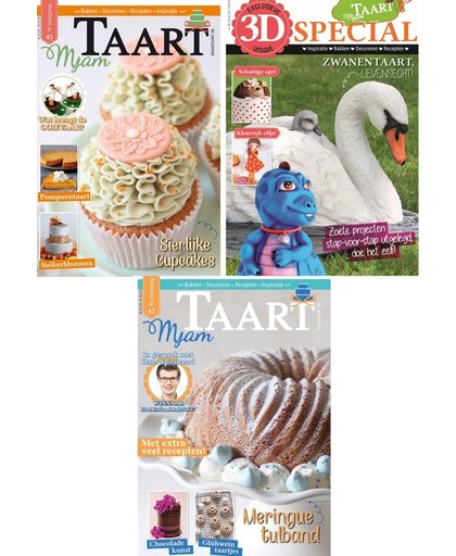 3x verschillende Mjam Taart Magazines - Bak de heerlijkste taarten