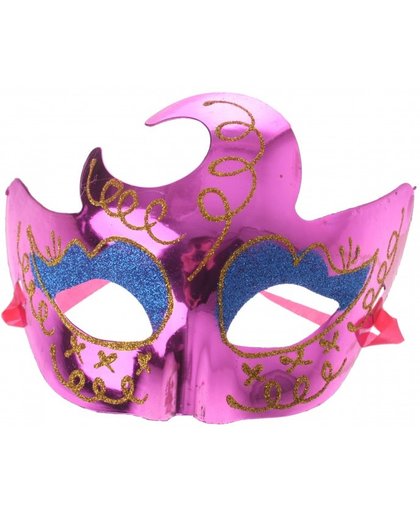 Amigo Venetiaans masker unisex paars