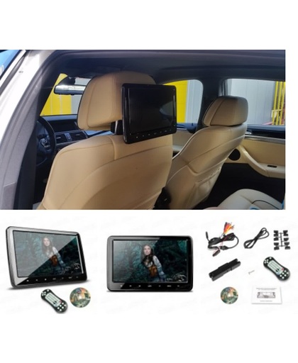 dvd hoofdsteunen auto scherm / SD / Usb speler  NISSAN Tiida (C12) 2011+; Pulsar 2014+ (Auto Air-Conditioning)
