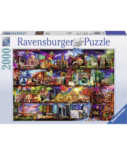 Ravensburger puzzel Aimee Stewart wereld de boeken - Legpuzzel - 2000 stukjes