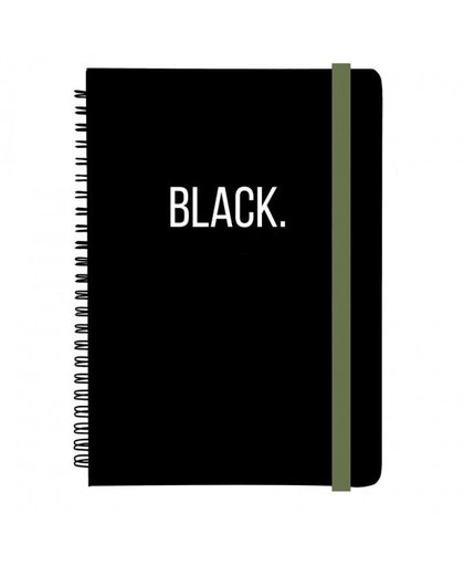 Dresz notitieboek Black Army A5 80 pagina's zwart