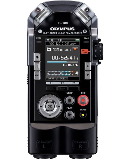 Olympus LS-100 Intern geheugen & flash-kaart Zwart dictaphone