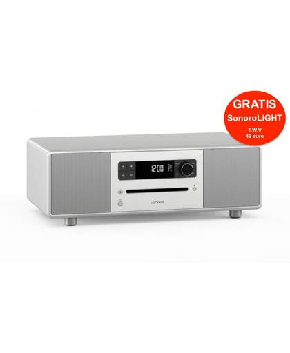 Sonoro Stereo 320 - Zilver | Tafelradio - Dab radio - CD-Speler - Bluetooth