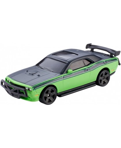 Mattel Fast & Furious Dodge Challenger SRT8 auto groen 9 cm