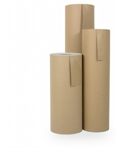 Cadeaupapier Bruin - Kraftpapier - Rol 50cm - 200m - 70gr | Winkelrol / Toonbankrol / Geschenkpapier / Kadopapier / Inpakpapier