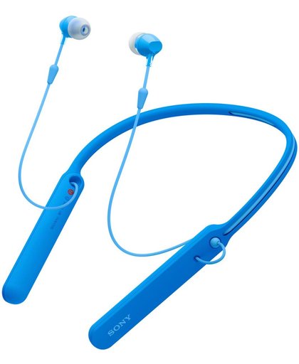 Sony WI-C400 In-ear, Neckband Stereofonisch Draadloos Blauw mobiele hoofdtelefoon