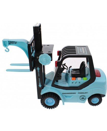 Toi Toys vorkheftruck Forklift met licht en geluid blauw 29 cm