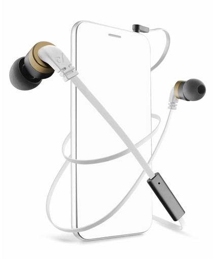 Cellularline APMOSQUITO2 In-ear Stereofonisch Bedraad Zwart, Wit mobiele hoofdtelefoon