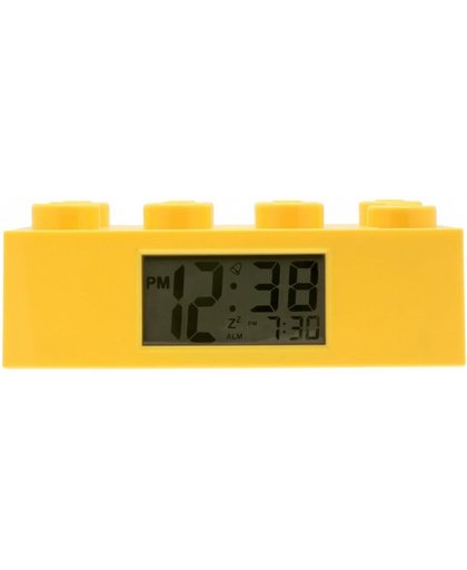 LEGO Brick: wekker 6 x 19 x 9 cm geel
