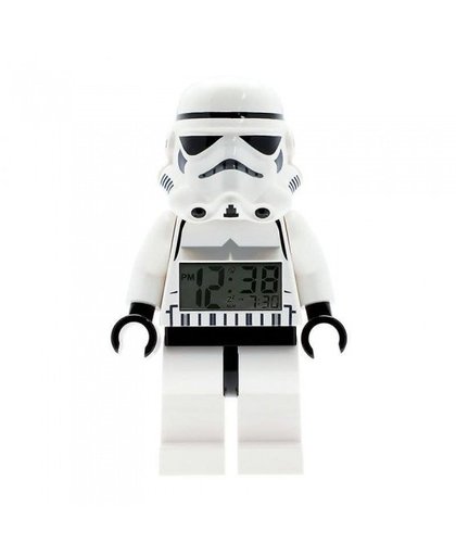 LEGO Star Wars: Stormtrooper wekker 23 cm wit