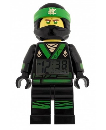 LEGO Ninjago: Lloyd wekker 23 cm zwart/groen