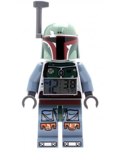 LEGO Star Wars: Boba Fett wekker 23 cm grijs