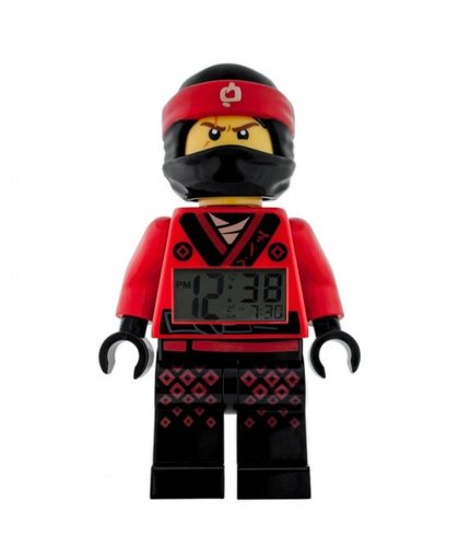 LEGO Ninjago: Kai wekker 23 cm zwart/rood