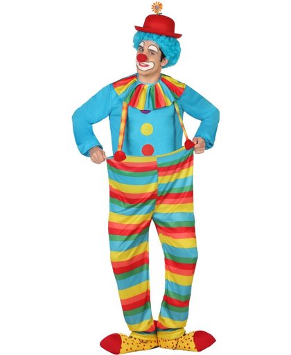 Clown kostuum voor volwassenen veelkleurig - Verkleedkleding - XL