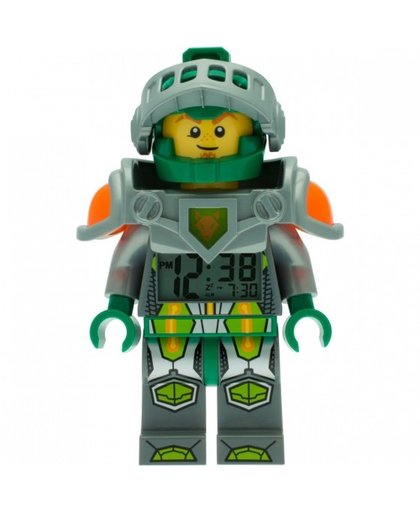 LEGO Nexo Knights: Aaron wekker 23 cm grijs/groen