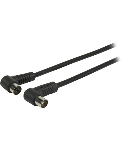 Valueline VLSP40100B10 1m Coax Coax Zwart coax-kabel