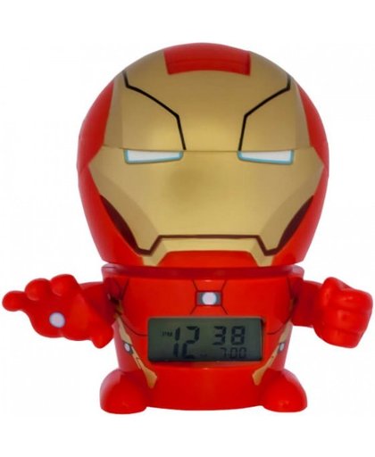 BulbBotz wekker Avengers: Ironman 14 cm rood