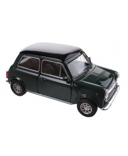 Welly schaalmodel Mini Cooper 1300 donkergroen 10 x 5 x 4 cm