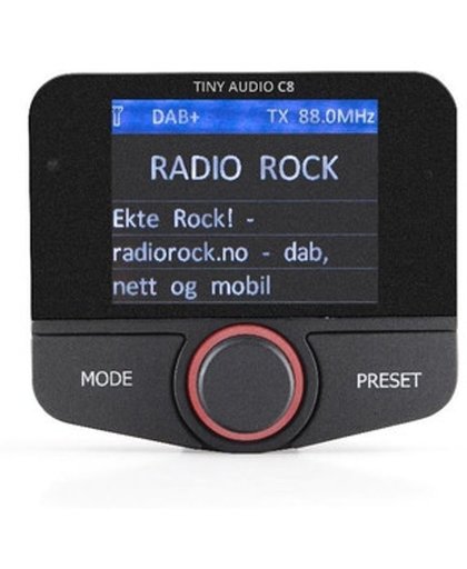 Tiny Audio C8- DAB+ Auto Adapter-Zwart