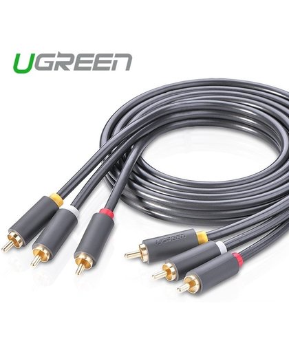 3 RCA to 3 RCA Audio Cable Male to Male Aux Cable 5M