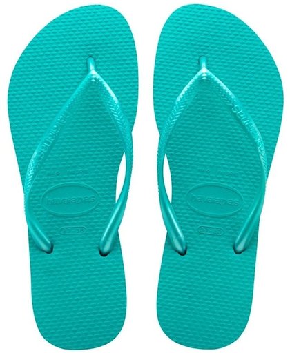 Havaianas Slim Crystal Flip Flops Green Size 6-7