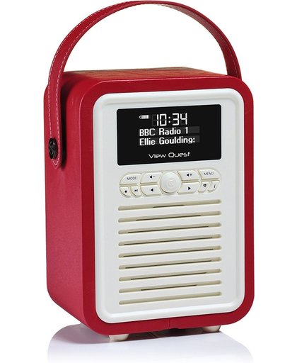 ViewQuest Retro Mini Radio & Bluetooth DAB Red