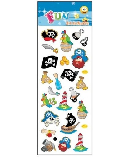Stickervel piraten  31 x 11 cm - stickers