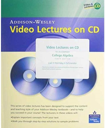 Video Lectures on CD for Developmental Mathematics