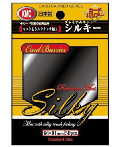 KMC Standard Sleeves - Silky Matte Black (50 Sleeves)