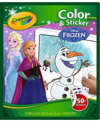Crayola Kleur en stickerboek Disney Frozen