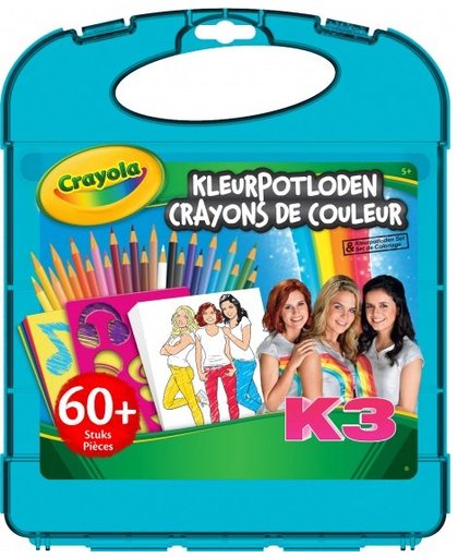 Crayola Kleurkoffer K3 met kleurpotloden meisjes