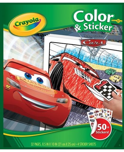Crayola Kleur en stickerboek Disney Cars 3