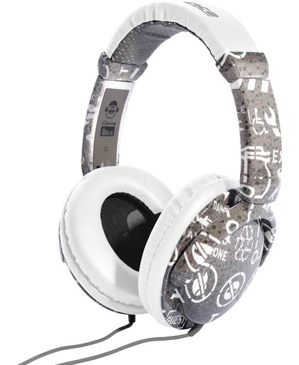 iDance Ibiza 103 Hoofdband Stereofonisch Bedraad Wit mobiele hoofdtelefoon
