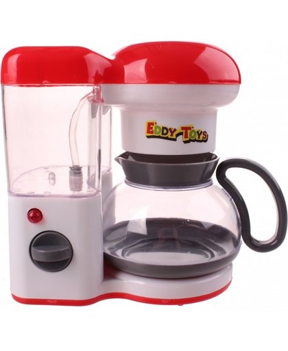 Eddy Toys koffiezetapparaat met licht en geluid 18 cm wit