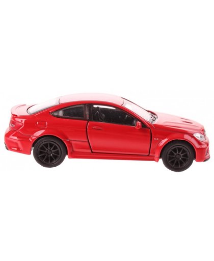 Welly schaalmodel Mercedes C63 AMG Coupe rood 11,5 cm
