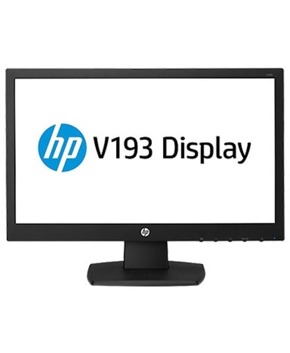 HP V193 computer monitor 47 cm (18.5") HD Mat Zwart