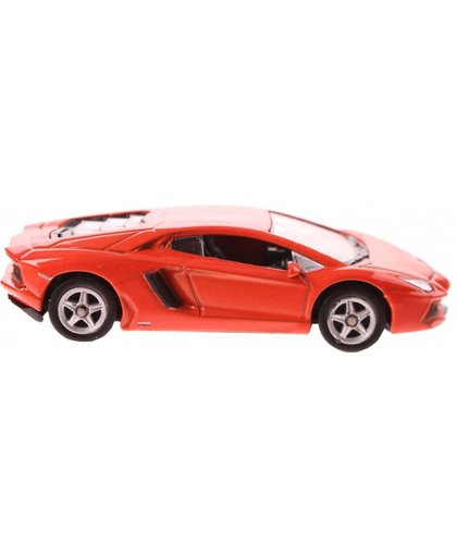 Welly schaalmodel 1:60 Lamborghini 7 cm oranje/rood