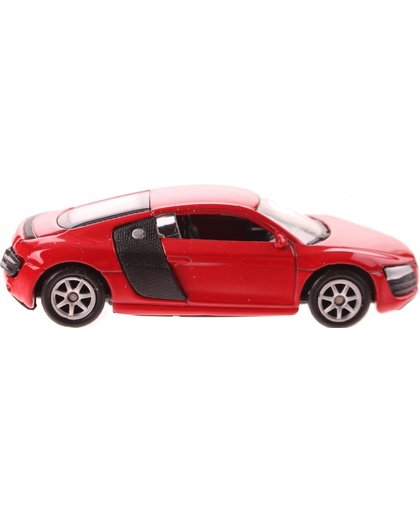 Welly schaalmodel 1:60 Audi R8 7 cm rood