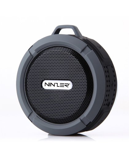 Ninzer Waterdichte Bluetooth Draadloze Speaker voor Douche, Bad of in de Auto | Zwart