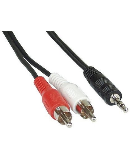 Eenvoudige 3,5mm mini Jack - Tulp stereo 2RCA kabel - 7 meter