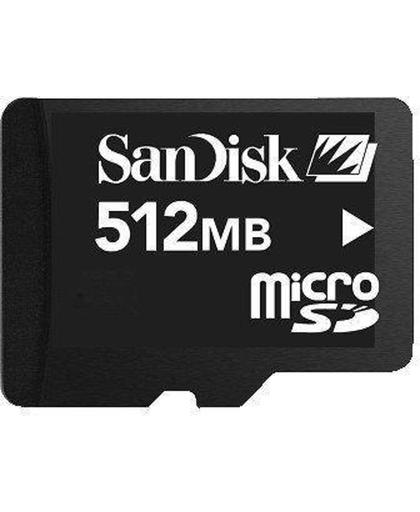 SanDisk Micro SD Card 512 MB - geheugenkaart