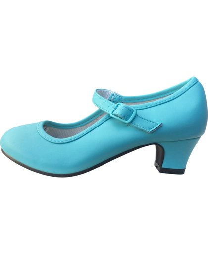 Elsa schoenen ijsblauw - Prinsessen schoenen - maat 30 (binnenmaat 19,5 cm) bij verkleed jurk